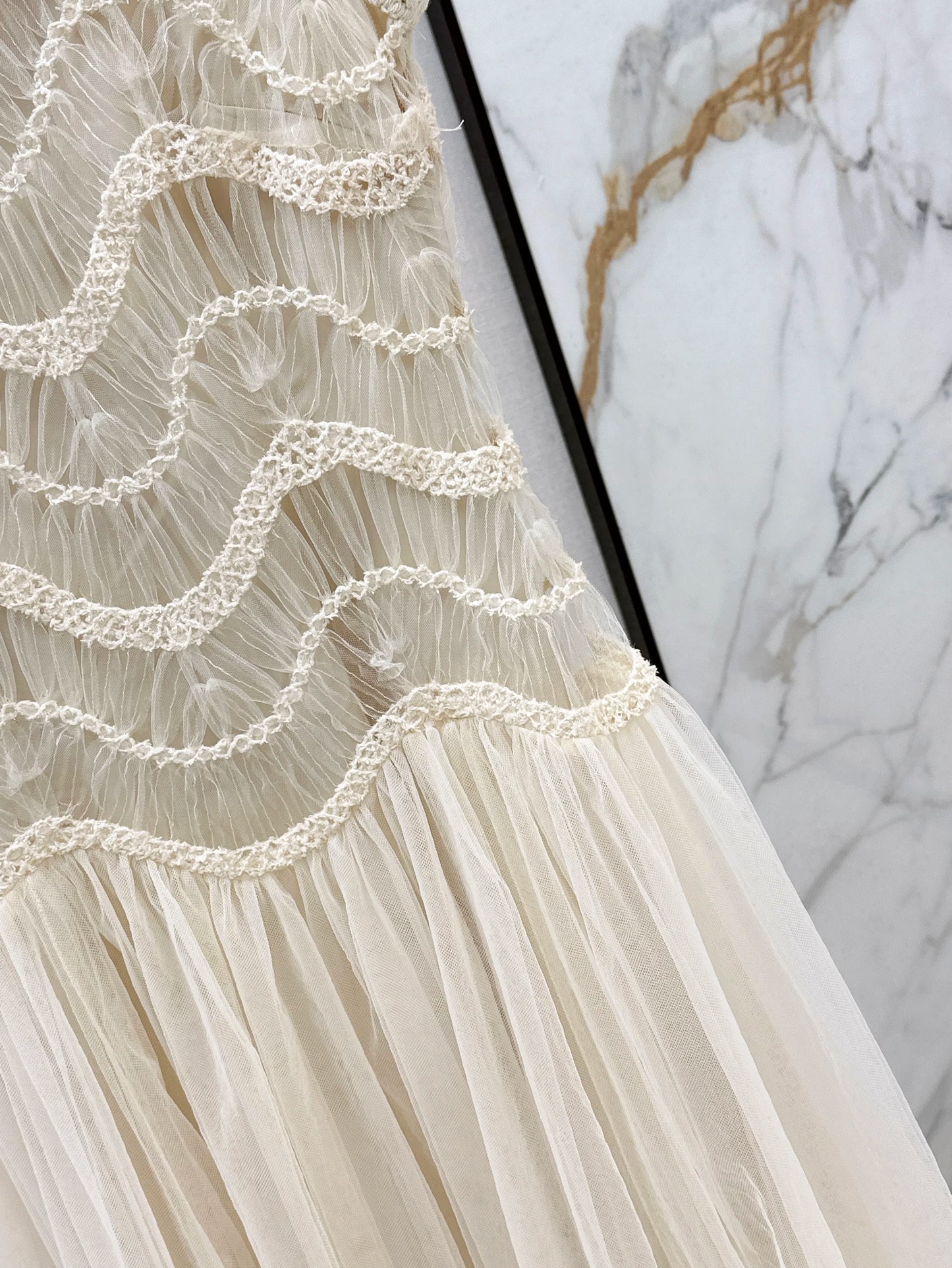 cotton dress flesh-colored slim evening dress