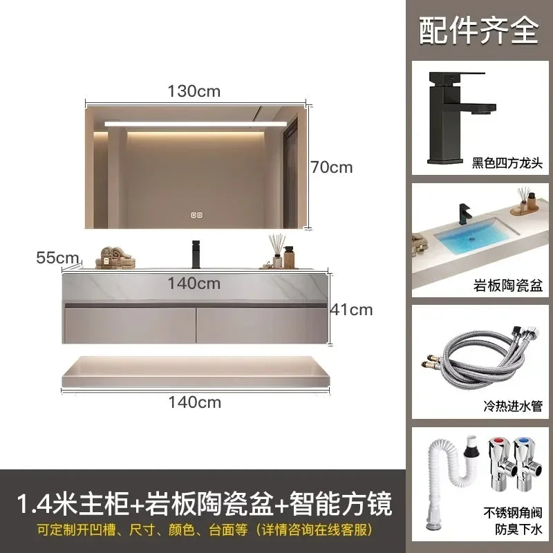 Bathroom Storage Cabinet Single Set Bathroom Vanity Sink Set Modern