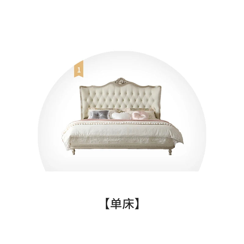 Double Modern Beds Wooden Floor Space