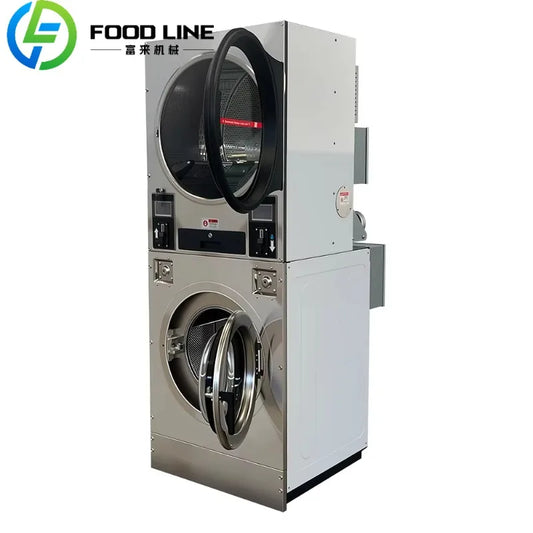 Best Quality Washing and Dryer Machine up Dryer Down Washing Coin-Operated Washing Machine for Laundromat School