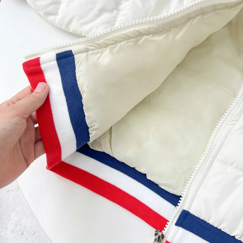 Kids Clothes Children's Jacket Coat Clothing Boy Girl Hooded Thicken Velvet Lining Keep Warm Down Jacket Children Clothing