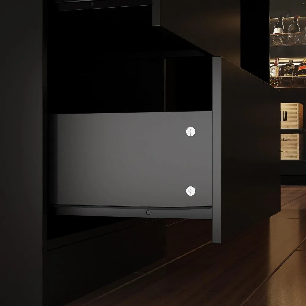 77.6" W Large Kitchen Island with Storage