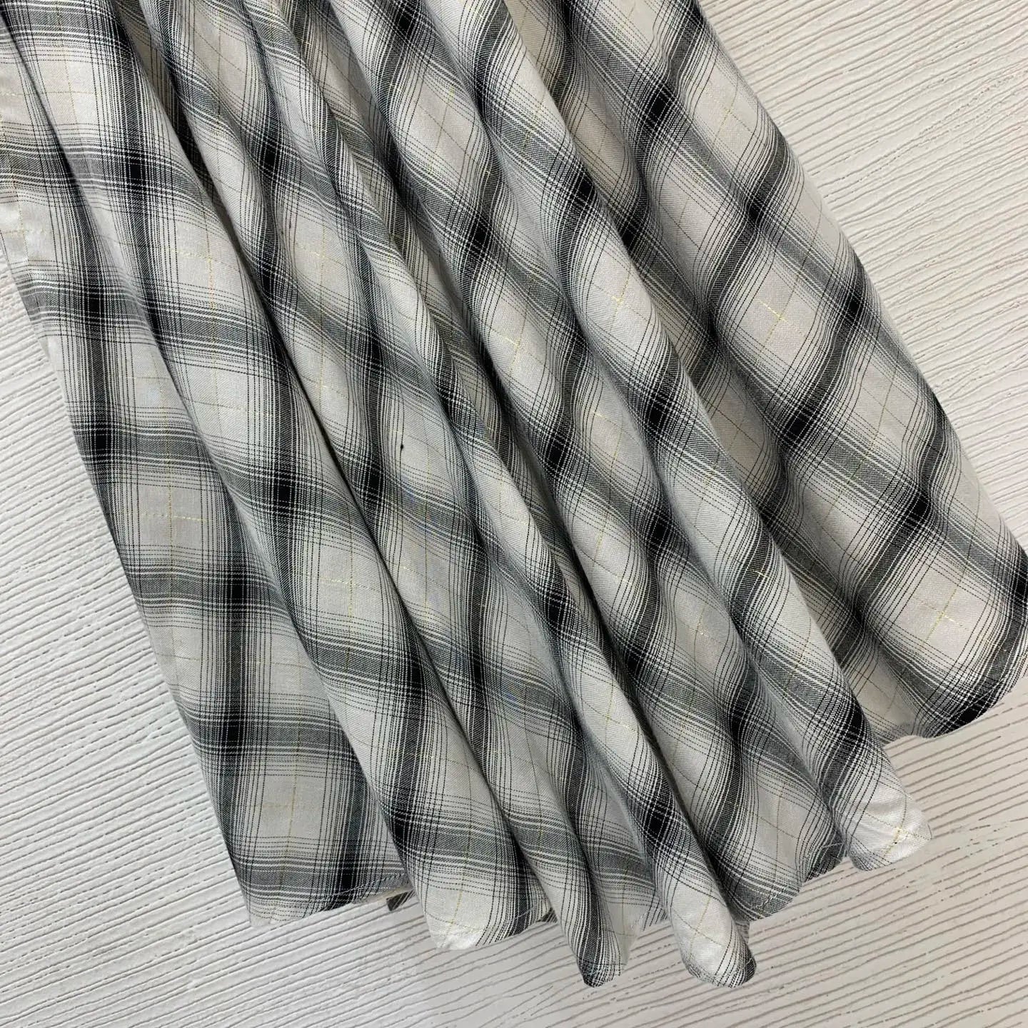 cotton retro checkered style dress summer