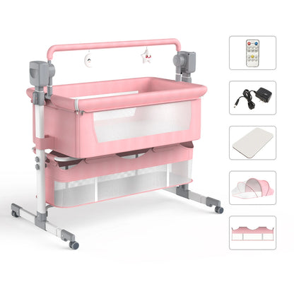 Baby,Automatic Rocking Bassinet Newborn Bedside Sleeper