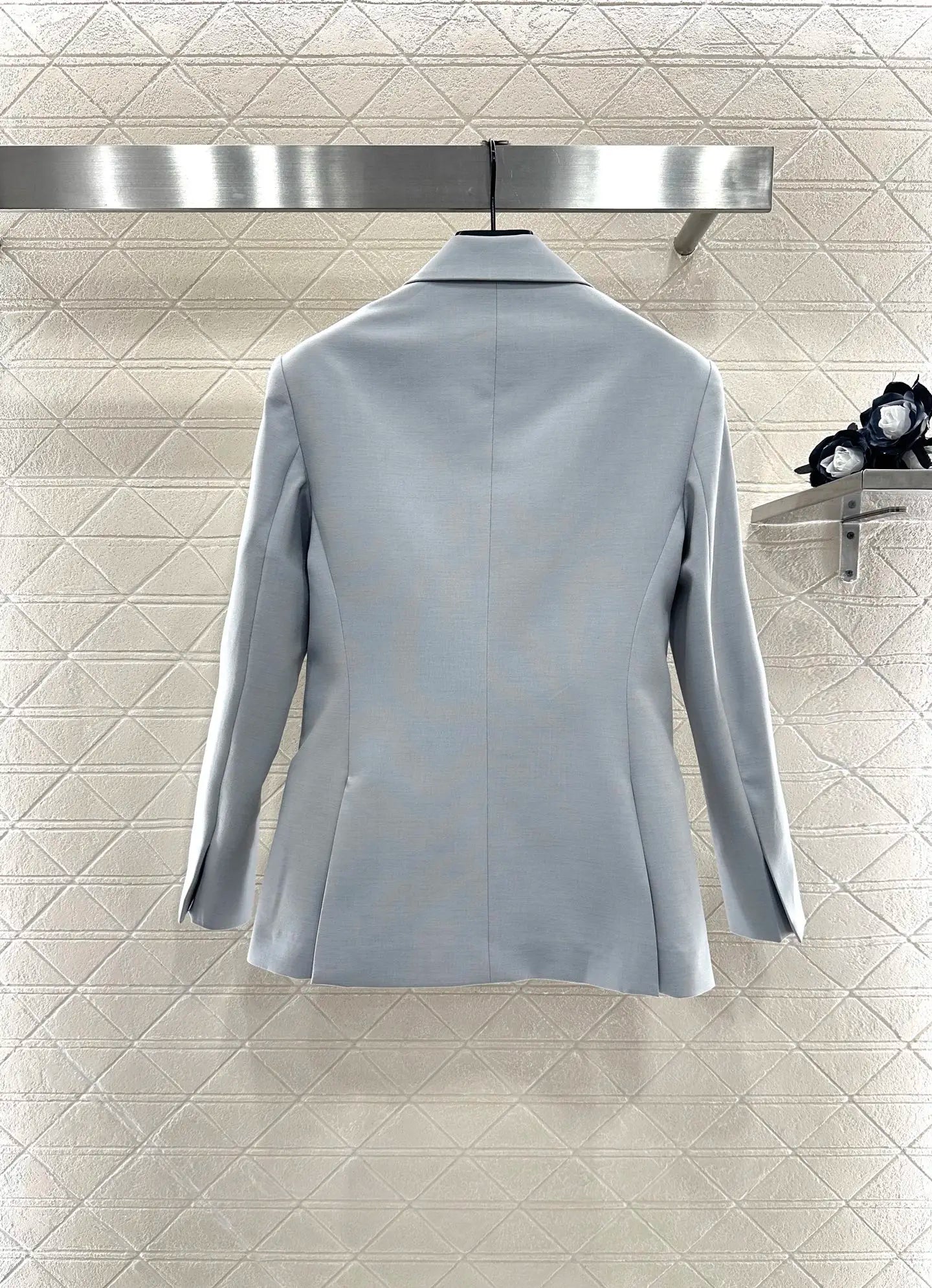 Women's Lapel Suit Jacket Spun Wool Material