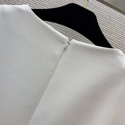 white dress for women casual diamond