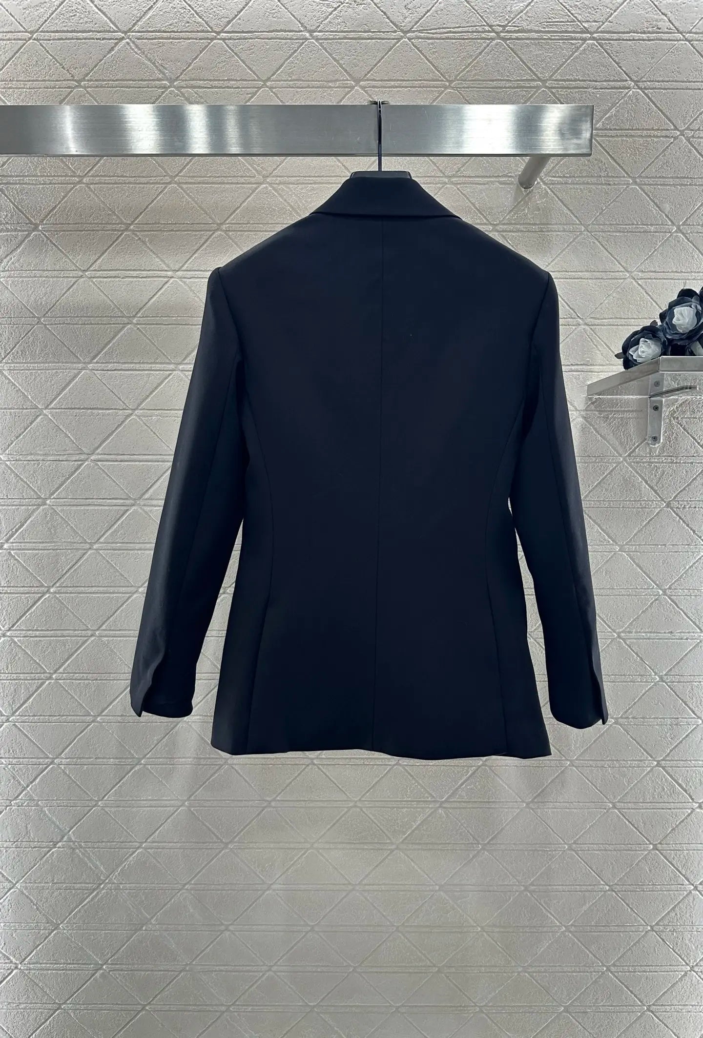 Women's Lapel Suit Jacket Spun Wool Material
