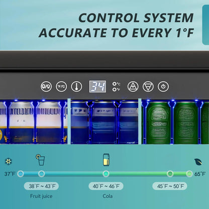 Beverage Refrigerator 24Inch 180 Can Built-in Beverage