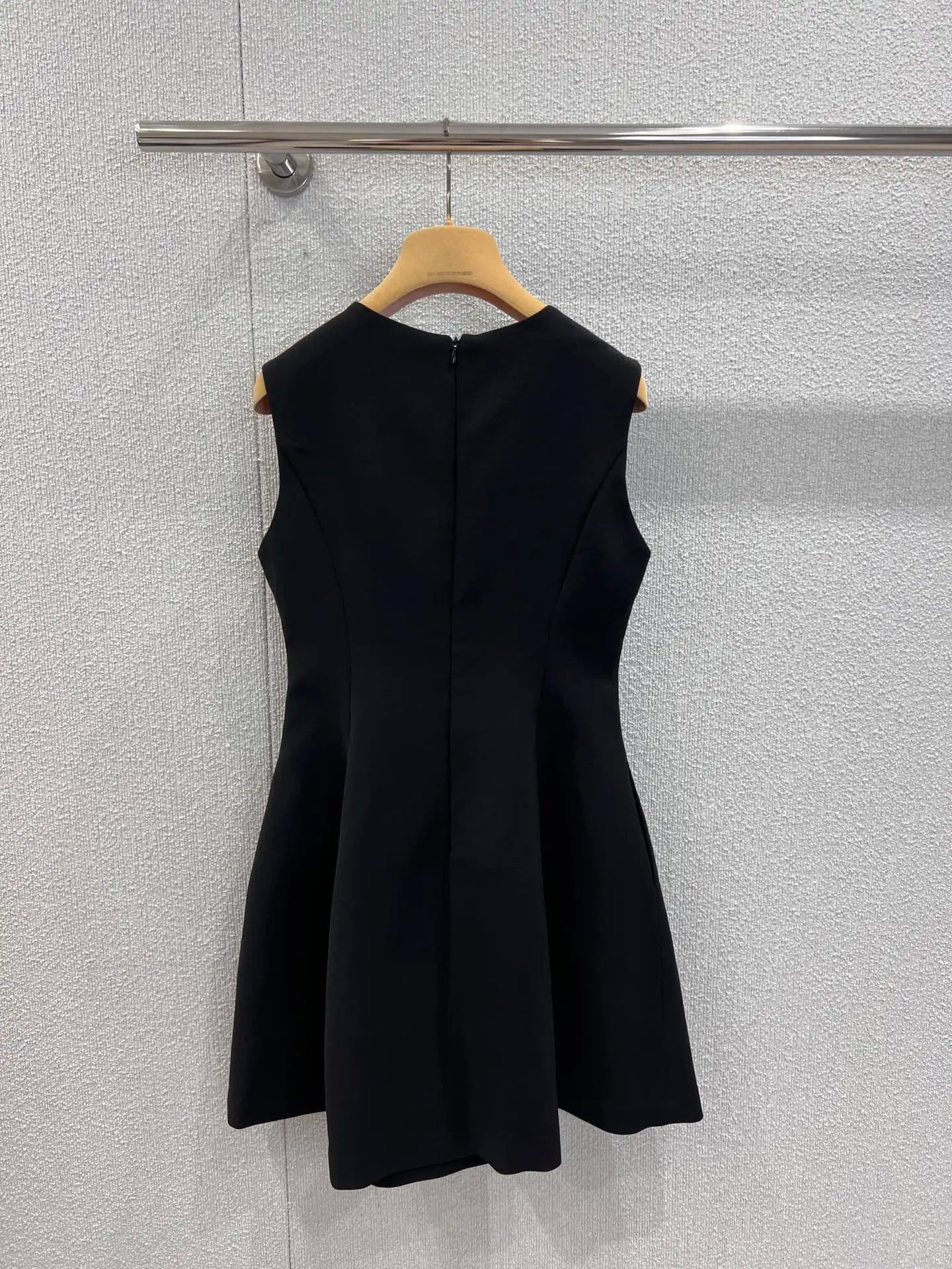 Detail Diamond Embroidery Blackish-Gray Evening Dress