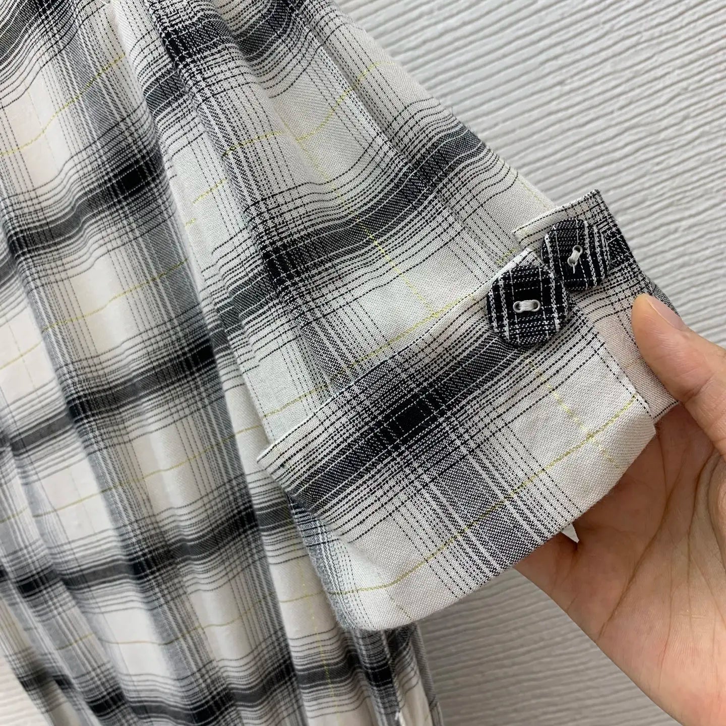 cotton retro checkered style dress summer