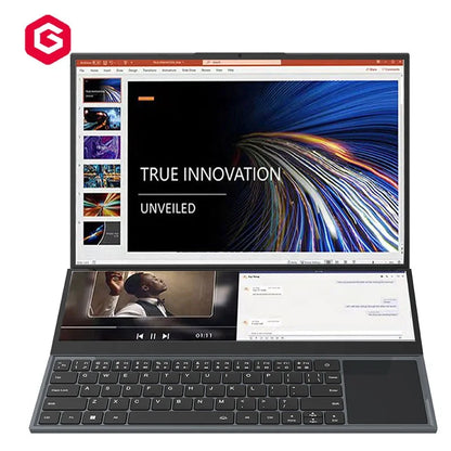 Brand New CPU I7-9850H Win11 Laptop Dual Screen 16+14inch Touchscreen 1920x1200 Gaming Laptops Computer Pc