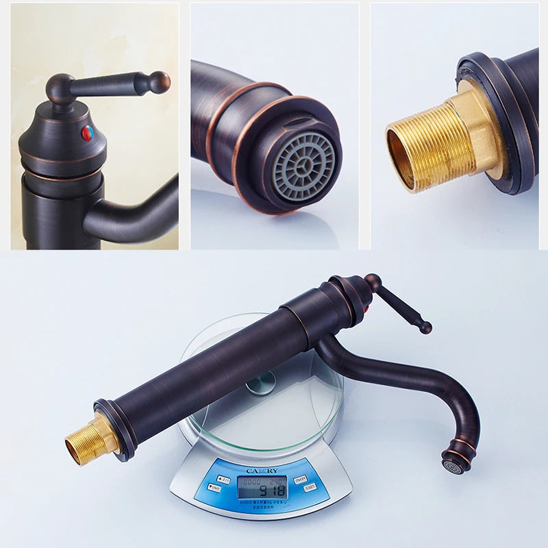 Bathroom Tall Basin Sink Faucet 360 degree Turn