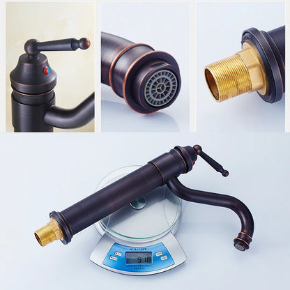 Bathroom Tall Basin Sink Faucet 360 degree Turn