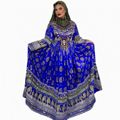 2026 New Designs Afghani Dresses for Women's Frock Sets Breathable Multicolor Long Length Custom Sizes Wedding Party Wear Adults