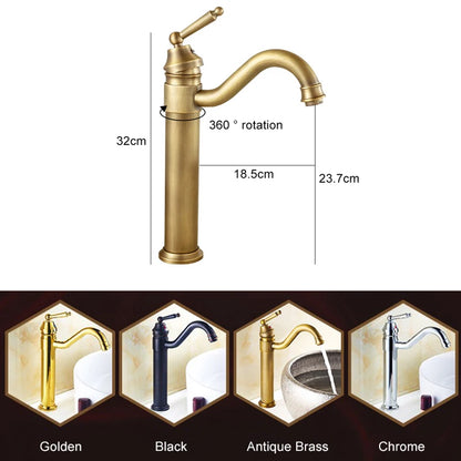 Bathroom Tall Basin Sink Faucet 360 degree Turn