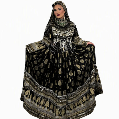 2026 New Designs Afghani Dresses for Women's Frock Sets Breathable Multicolor Long Length Custom Sizes Wedding Party Wear Adults