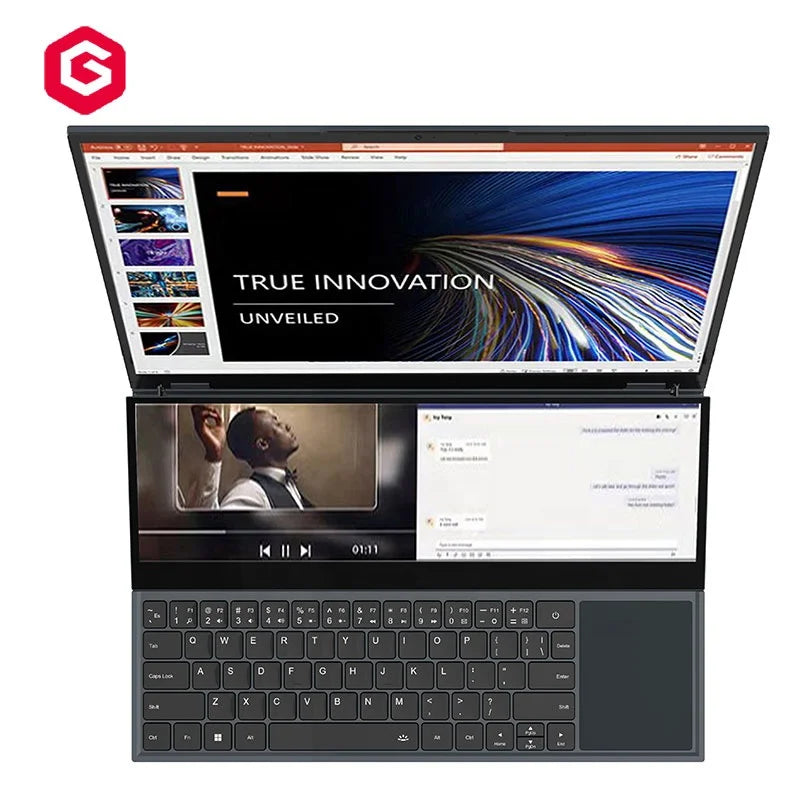 Most Popular Laptops 2025 16inch Factory Ordinateur Portable Core I7 Laptop Dual Screen Business Notebook