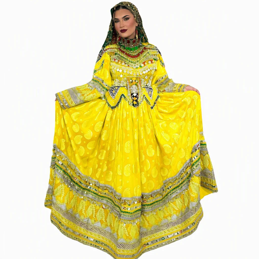 2026 New Designs Afghani Dresses for Women's Frock Sets Breathable Multicolor Long Length Custom Sizes Wedding Party Wear Adults