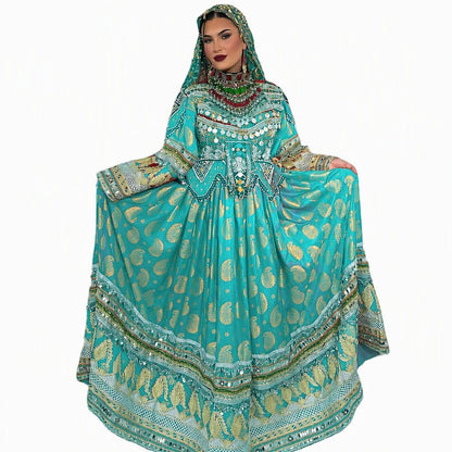 2026 New Designs Afghani Dresses for Women's Frock Sets Breathable Multicolor Long Length Custom Sizes Wedding Party Wear Adults