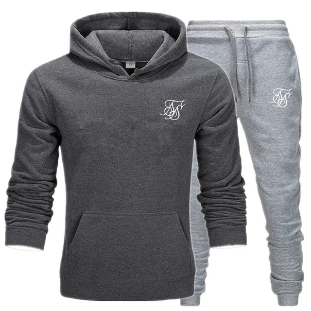 Men's sports suit hooded sweatshirt suitable for gym  casual  summer   fashionable street sportswear