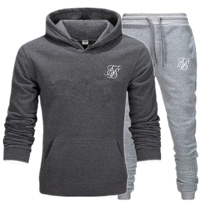 Men's sports suit hooded sweatshirt suitable for gym  casual  summer   fashionable street sportswear