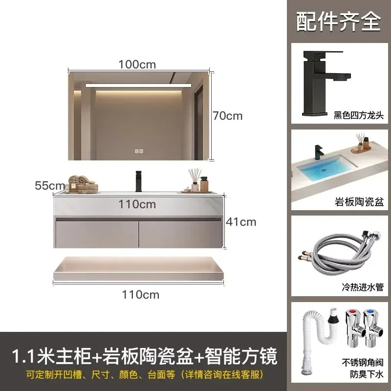 Bathroom Storage Cabinet Single Set Bathroom Vanity Sink Set Modern