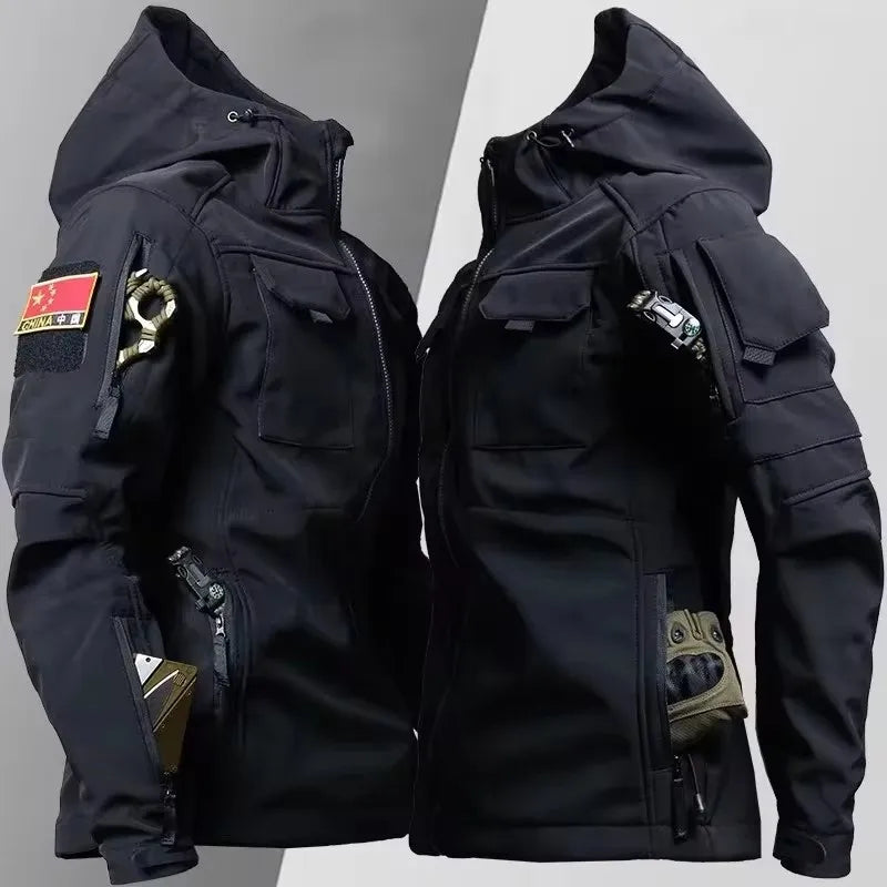 Tactical Jackets Men Outdoor Waterproof Hood Windbreaker Work