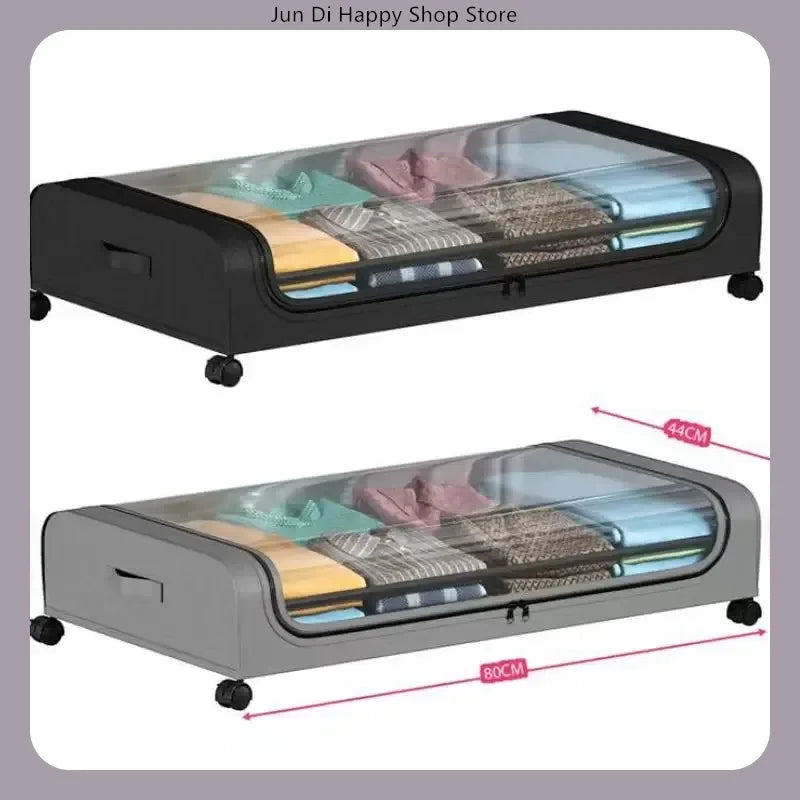 Bed Bottom Storage Box with Wheels Underbed