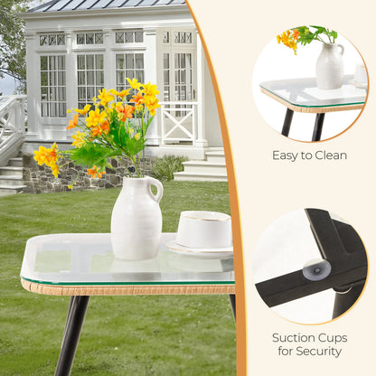 5 Piece Patio Furniture Set, Outdoor Wicker