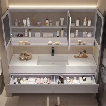 Bathroom Storage Cabinet Single Set Bathroom Vanity Sink Set Modern