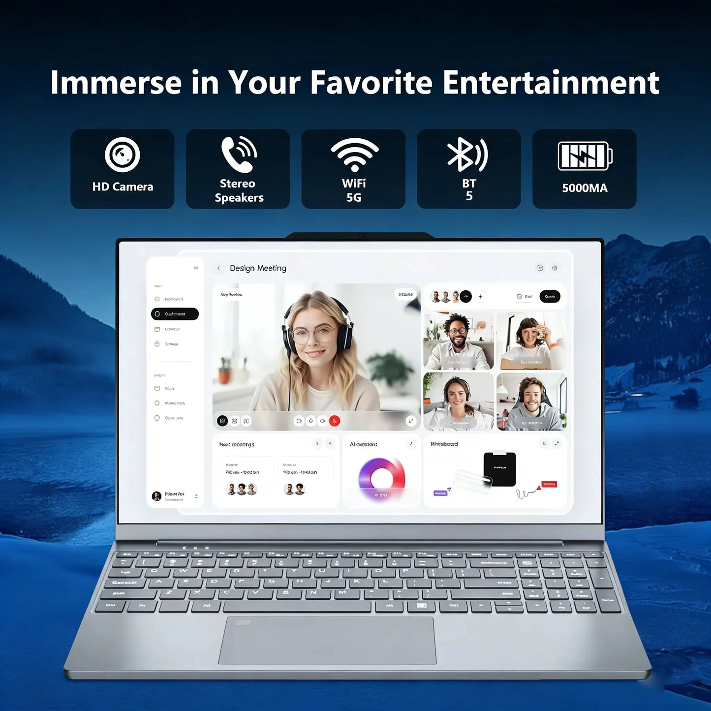 15.6"  Portable Laptop Intel Core i9 10980HK  Windows 11 32GB 1TB 2TB Computer PC 1920*1080 HD Gamer office Notebook