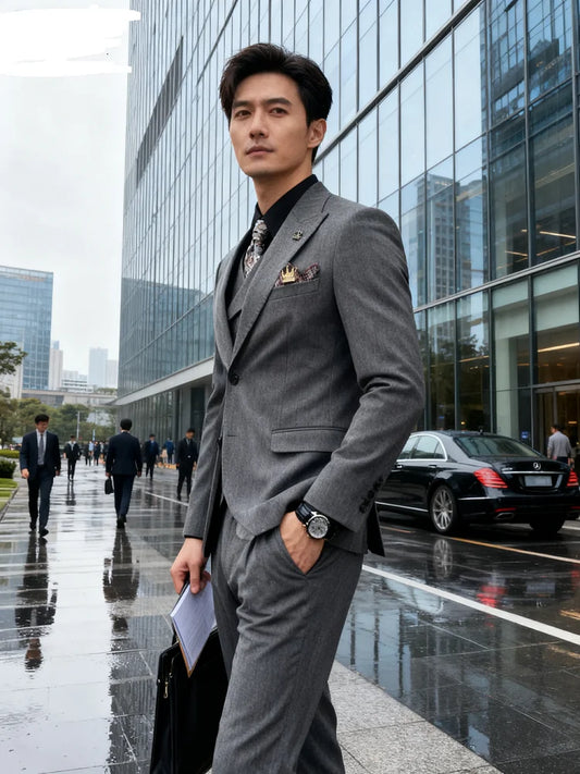 Men's Tuxedo Formal Groom Suit with Shawl