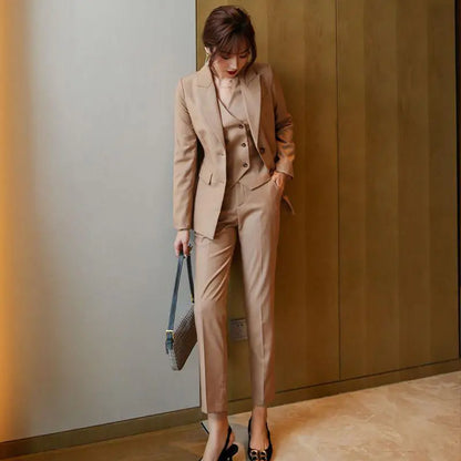 Women's 2 Pant Set Luxury Outfits Aesthetic Business