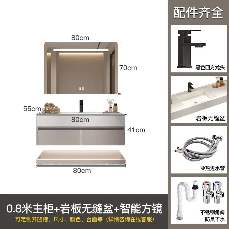 Bathroom Storage Cabinet Single Set Bathroom Vanity Sink Set Modern