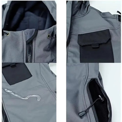 Tactical Jackets Men Outdoor Waterproof Hood Windbreaker Work