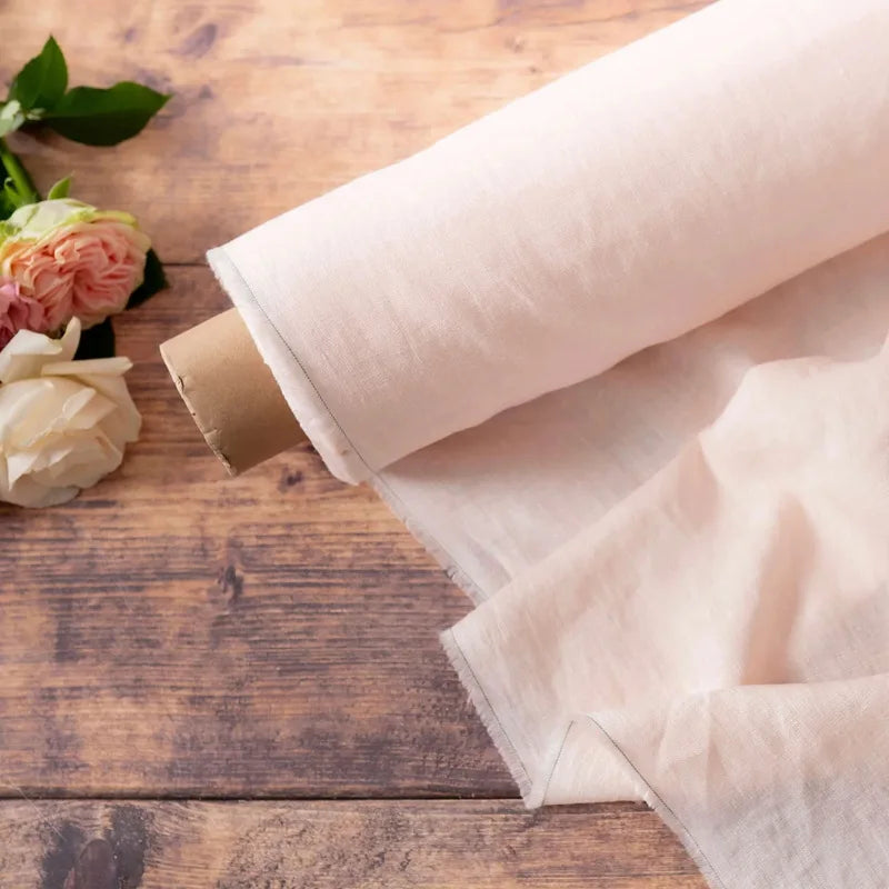 100% French Pure Linen Sheet(1 Piece), Breathable, Soft and Durable Pure Linen Sheet, Anti-Tear Linen Bed Sheets for All Seasons