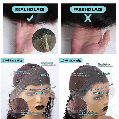 Human Hair Preplucked Brazilian 13x6 Lace Front