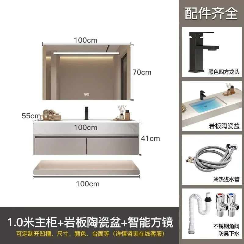 Bathroom Storage Cabinet Single Set Bathroom Vanity Sink Set Modern
