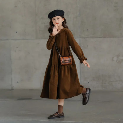 New Corduroy Dress Teen Girl Autumn Winter