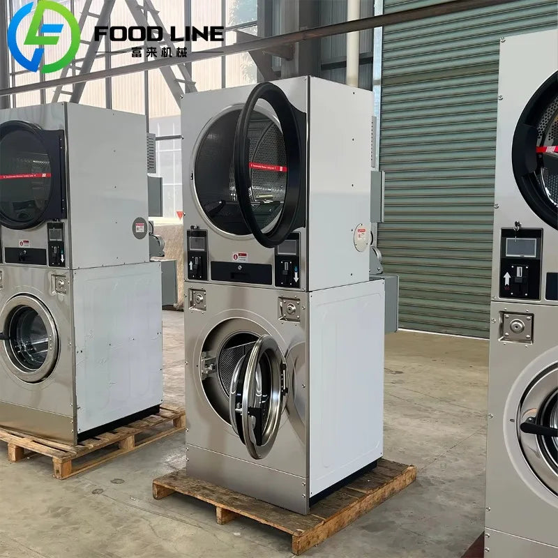 Best Quality Washing and Dryer Machine up Dryer Down Washing Coin-Operated Washing Machine  for Laundromat School