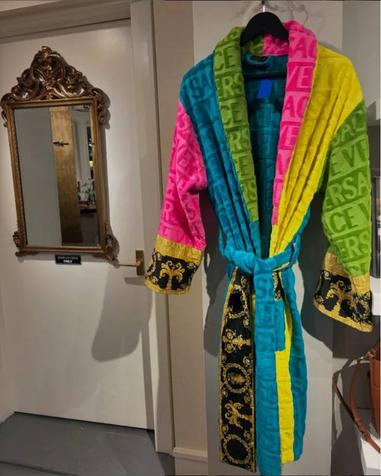 Luxury Plush Unisex Bathrobe with Sash Pockets