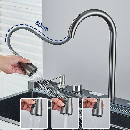 304 Stainless Steel Kitchen Sink with Digital