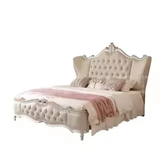 European Princess Bed Modern King Size Frame Bedroom Luxury Bed Modern Design Double Simple Muebles Para El Hogar Furniture