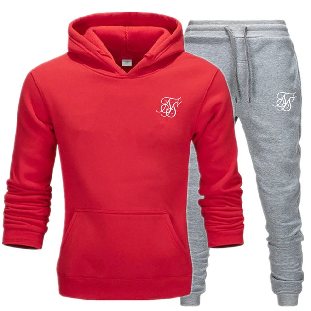 Men's sports suit hooded sweatshirt suitable for gym  casual  summer   fashionable street sportswear