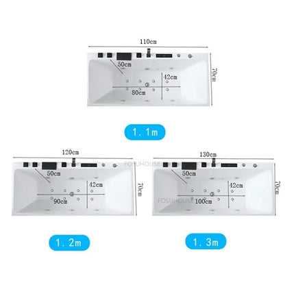 Adults Acrylic Bathtub Bathtub Rectangle Comfortable Massage