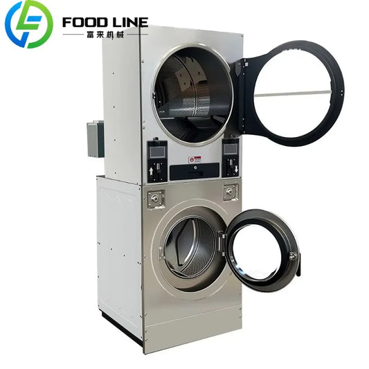 Best Quality Washing and Dryer Machine up Dryer Down Washing Coin-Operated Washing Machine  for Laundromat School