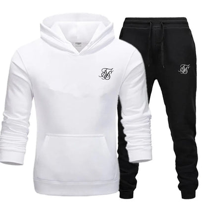 Men's sports suit hooded sweatshirt suitable for gym  casual  summer   fashionable street sportswear