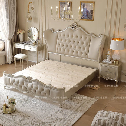 European Princess Bed Modern King Size Frame Bedroom Luxury Bed Modern Design Double Simple Muebles Para El Hogar Furniture