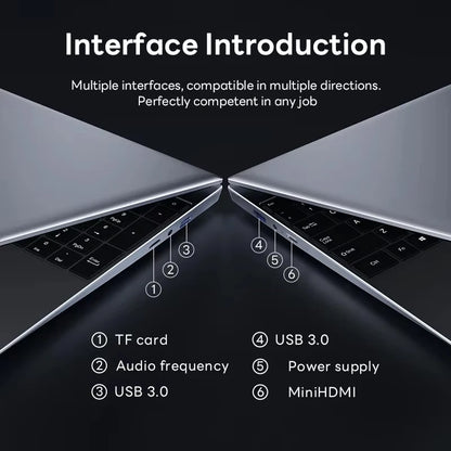 New Laptop Gaming Intel N150 Windows 11 Pro 16GB RAM 1TB 2TB SSD Computer PC 1920*1080 HD Office Study 14.1" Laptops Notebook PC