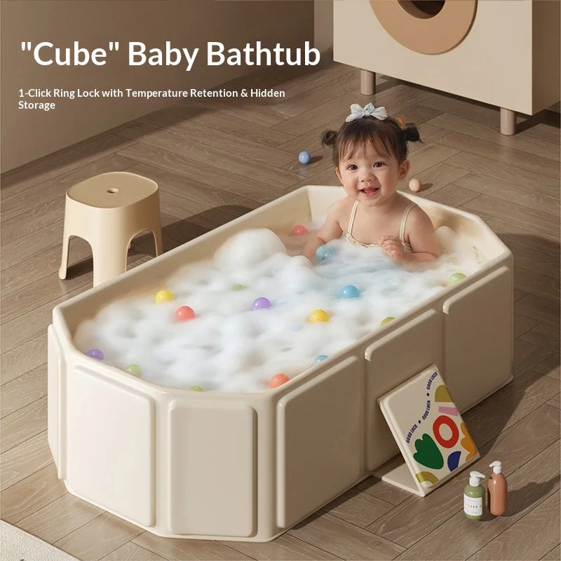 Large Baby Bathtub 0-5 Year Old Children Foldable